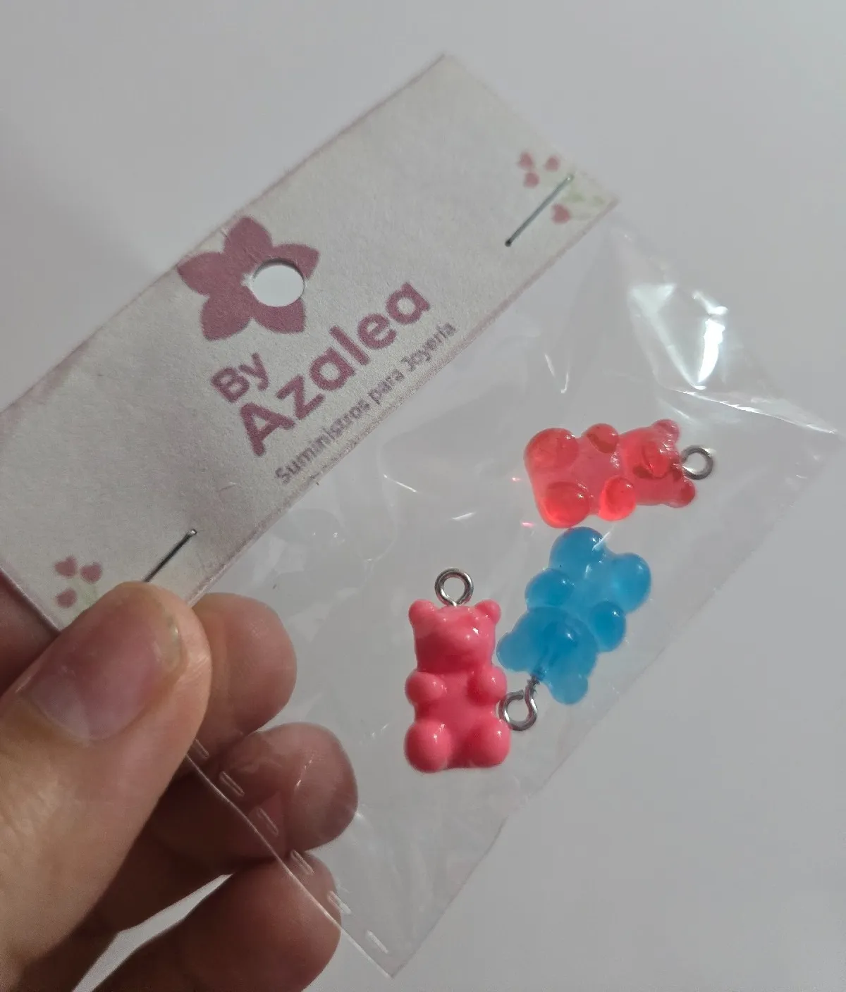 Dijes Ositos Fucsia Celeste Rosado