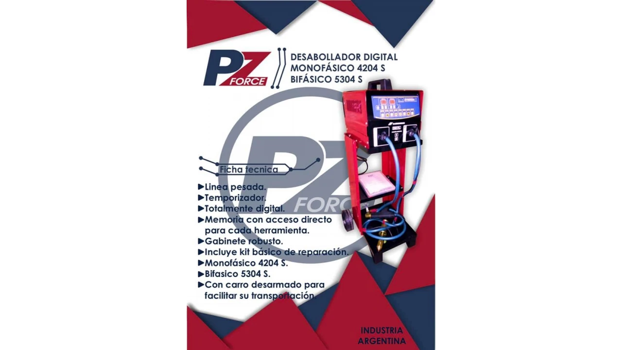 Saca bollo digital Pz force con carro desarmable