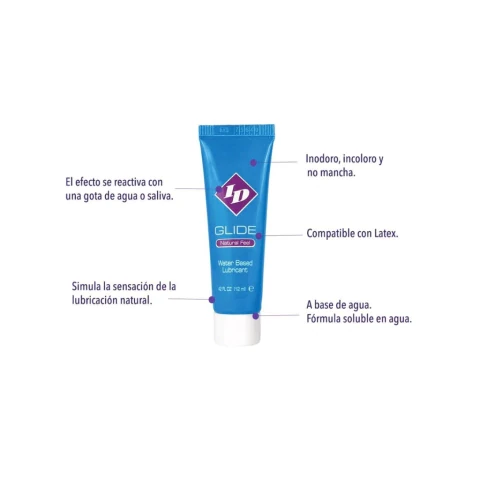 Lubricante natural ID Glide natural feel 2