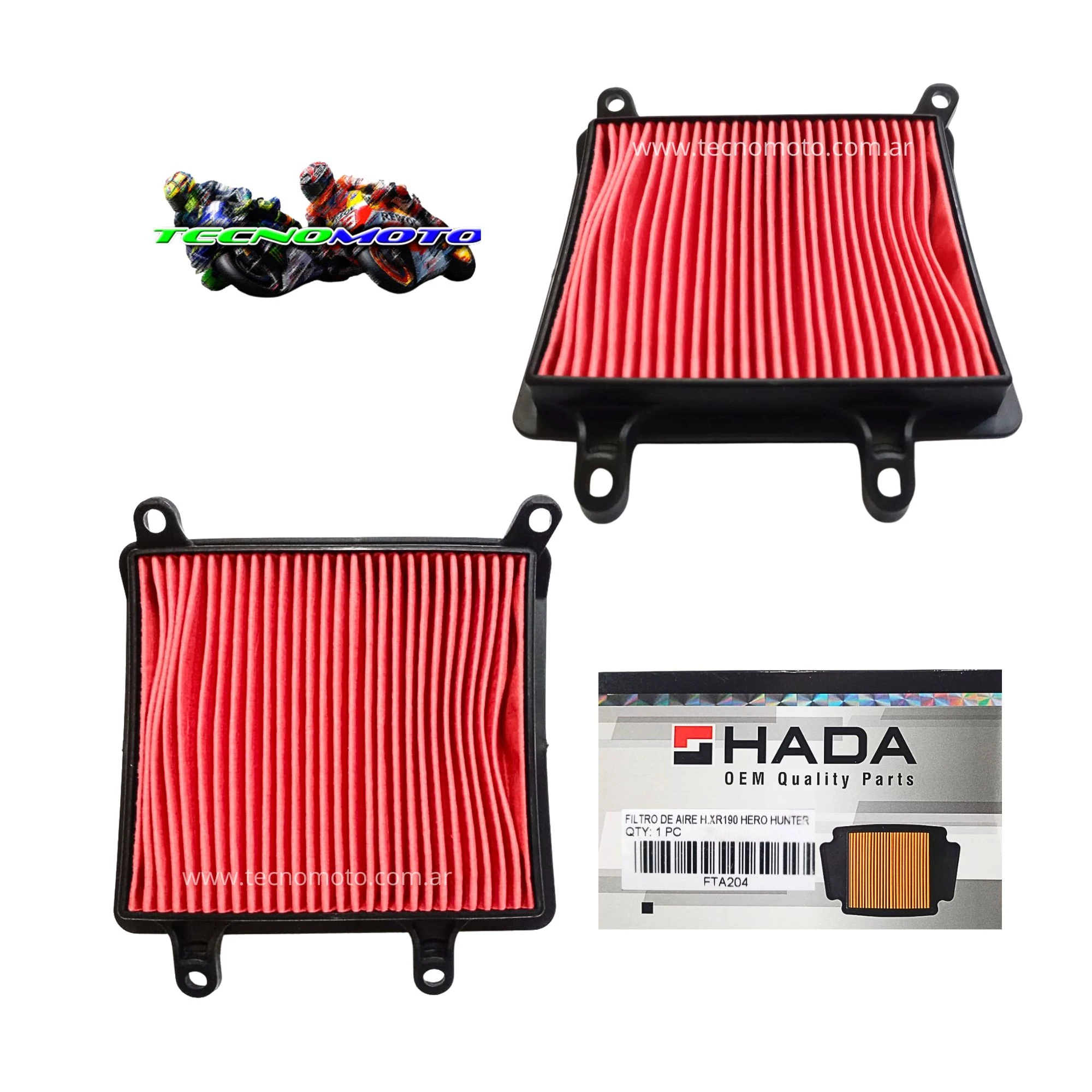 FILTRO AIRE HONDA 190 XR/HERO HUNTER [HADA] -47994