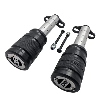NKD 125 Slider defensa negro 24 cm x 6 cm logo acero cromado ML