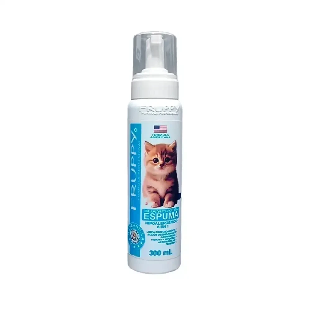 Baño en seco en espuma para gatos