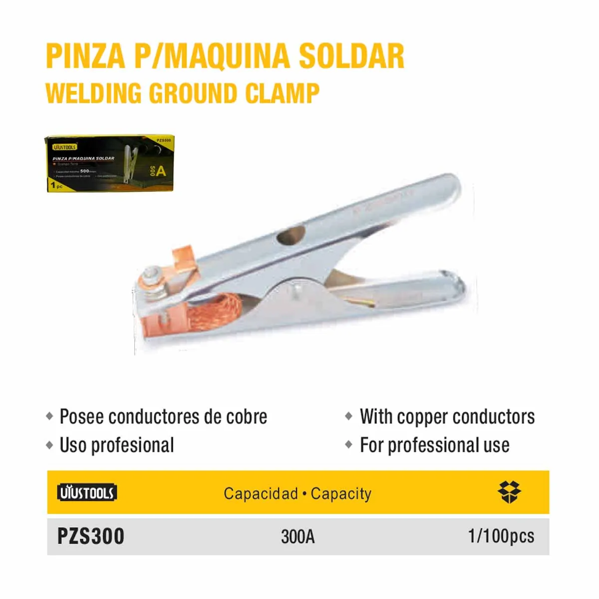 PINZA P/MAQUINA DE SOLDAR UYUST 300A