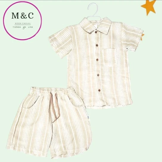 Conjunto T - G con shorts