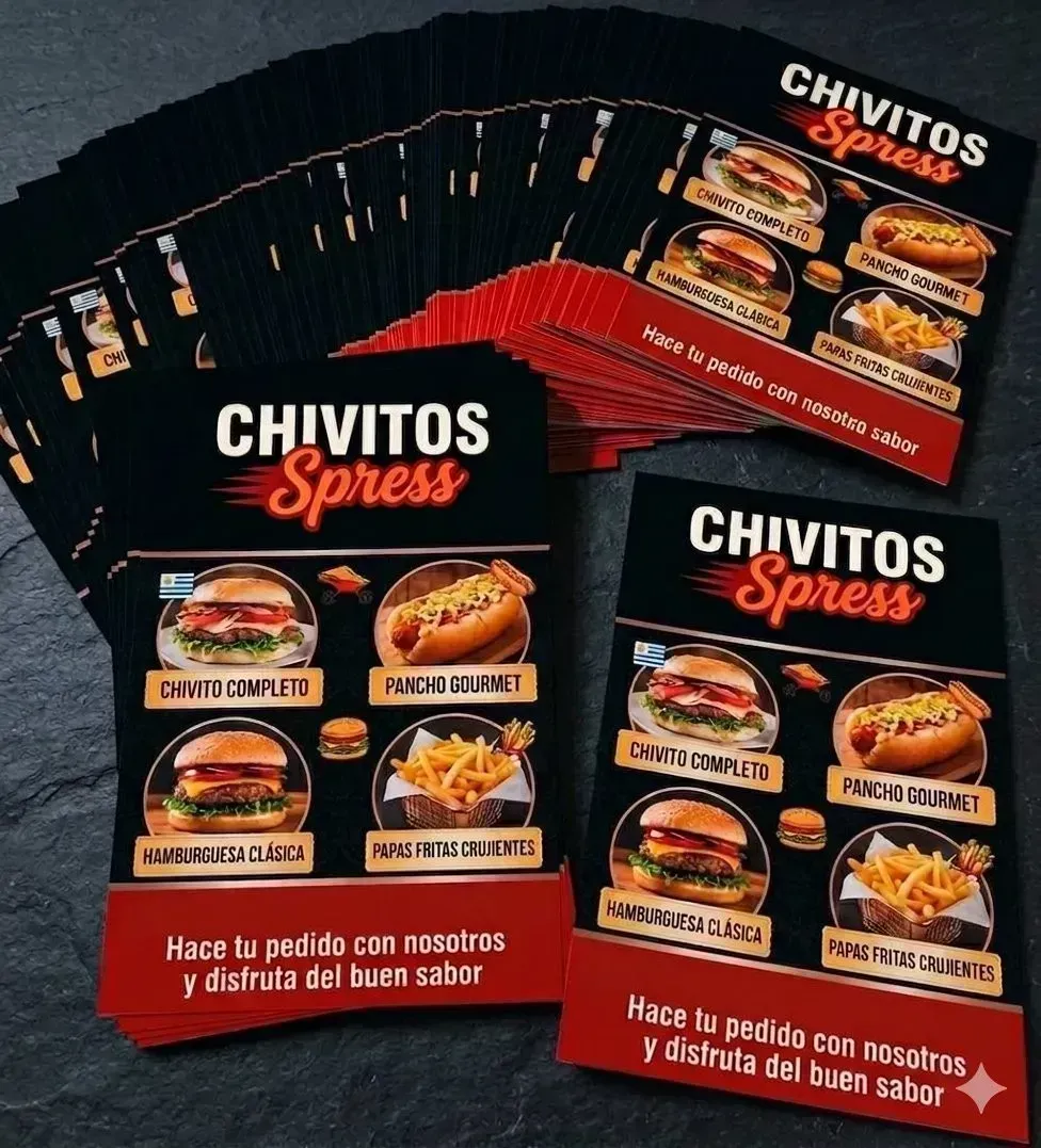 Volantes publicitarios pack por 100