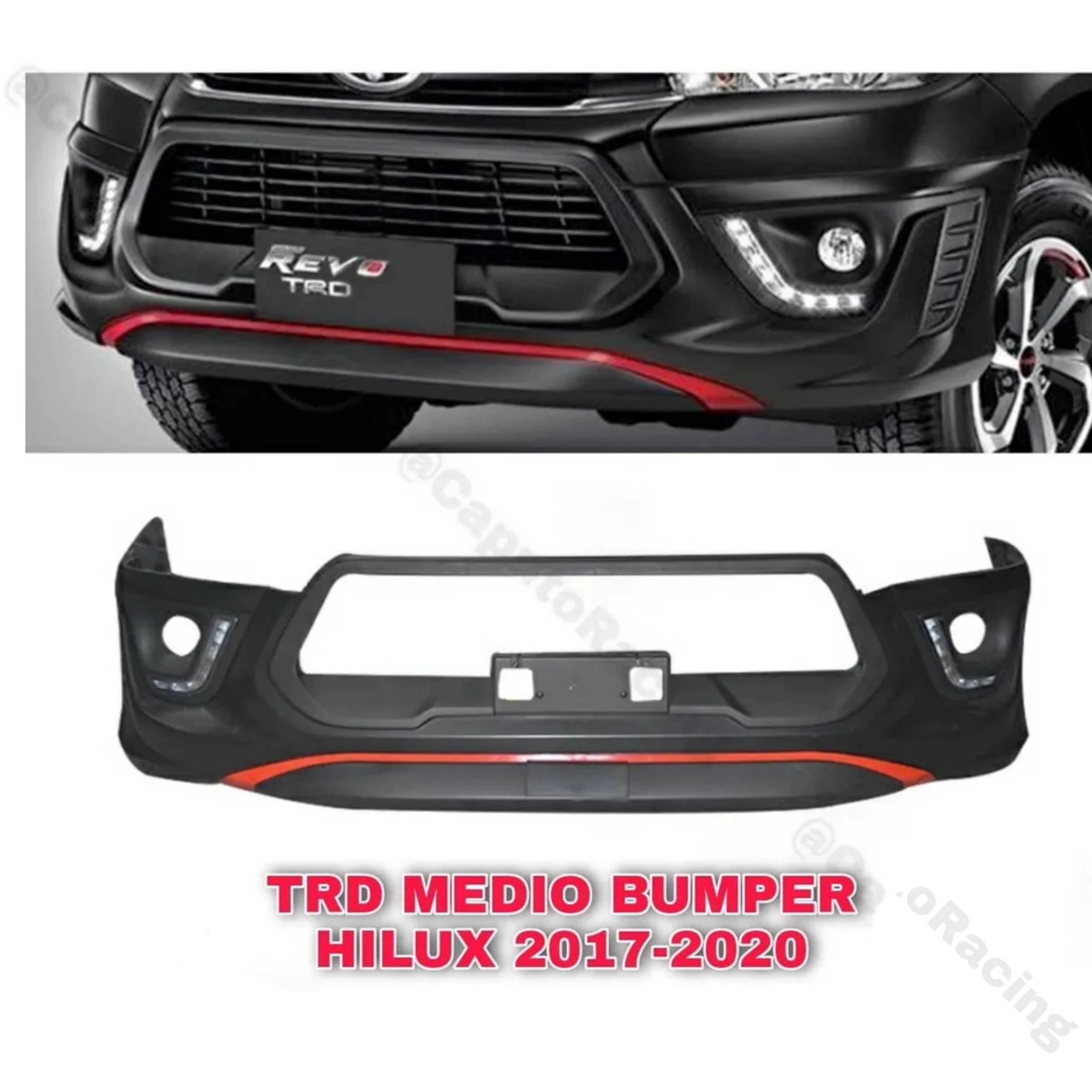 COVER DE BUMPER TRD TOYOTA HILUX 2016-2019