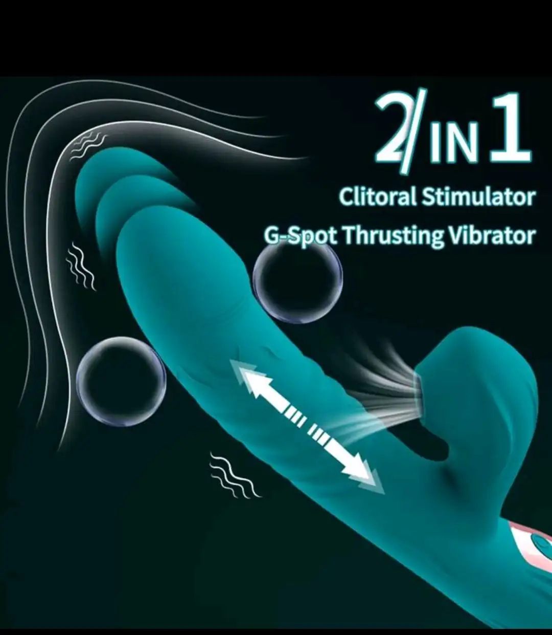 Vibrador punto G+succionador  2