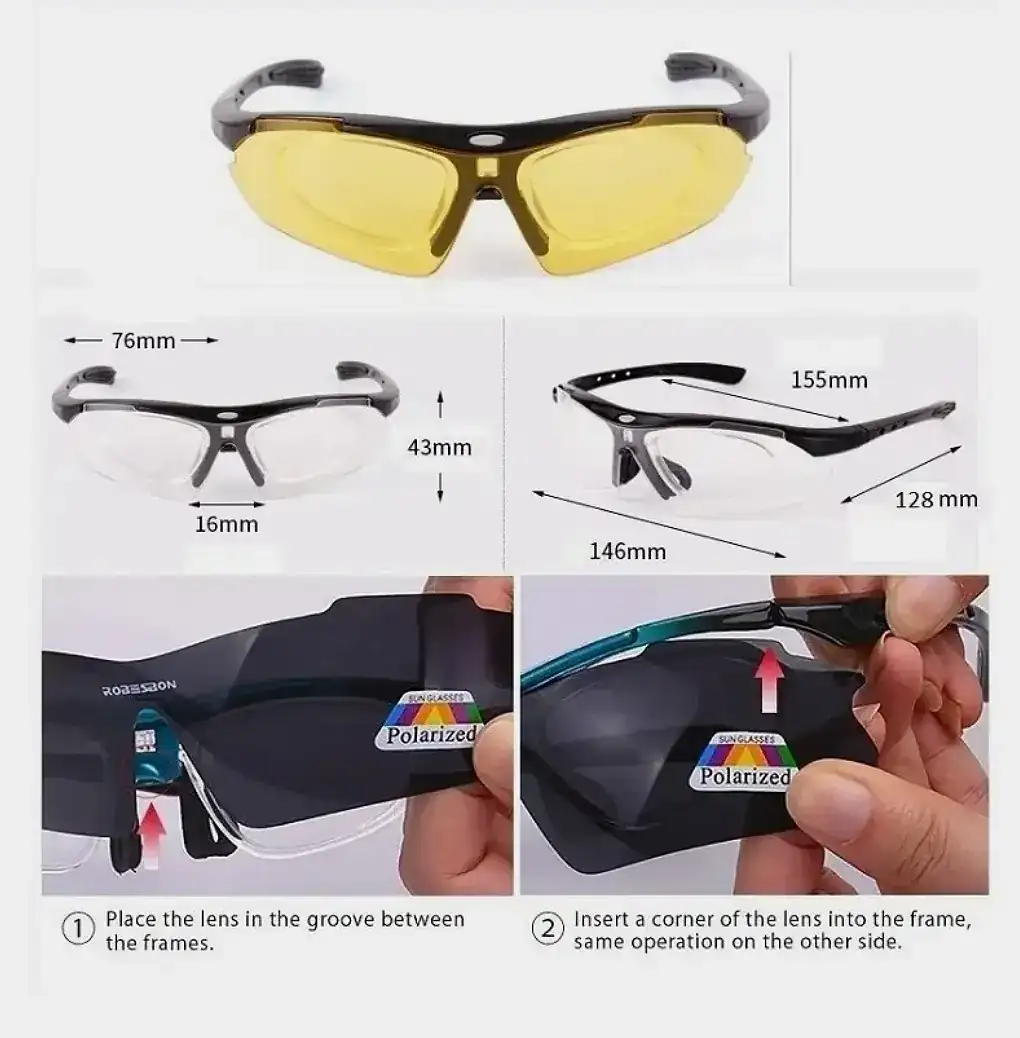 Lentes deportivos 5 micas 4