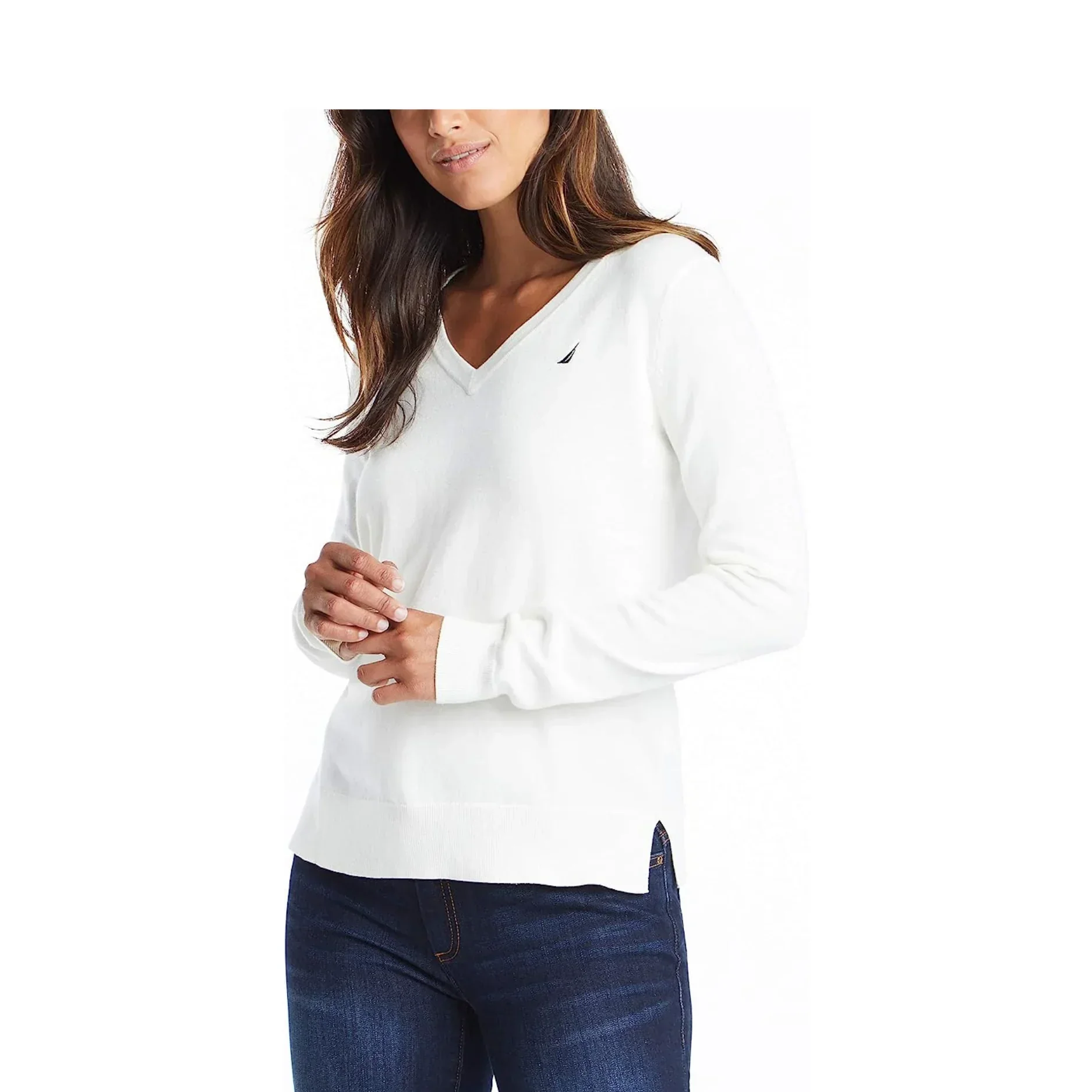 Blusa Nautica Efortless J-Class Blanca