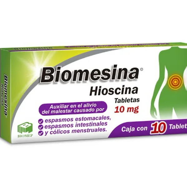 Biomesina / butilbioscina 10 mg/ 10 tab