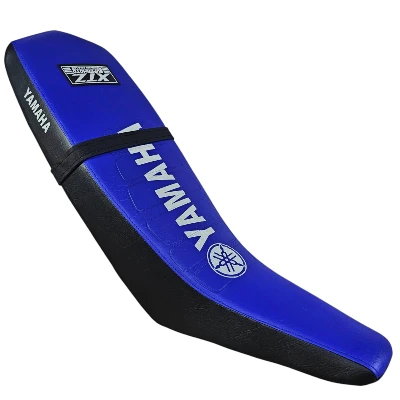 TP XTZ 125 Forro Tapizado super moto / azul / negro letrero en medio DW