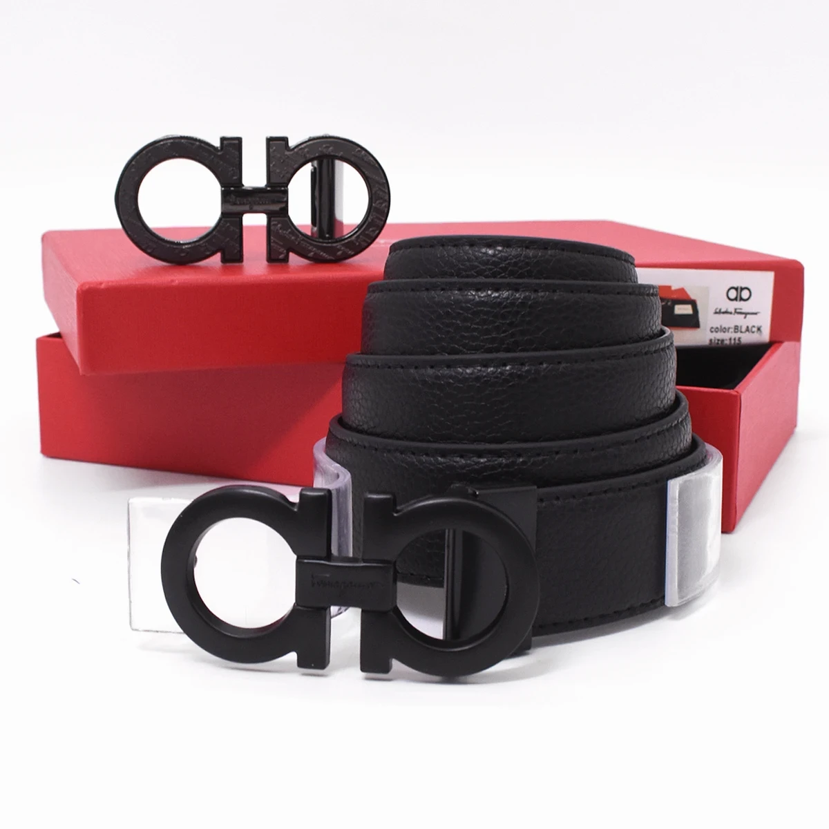 Cinto Ferragamo Con 2 Hebillas 6