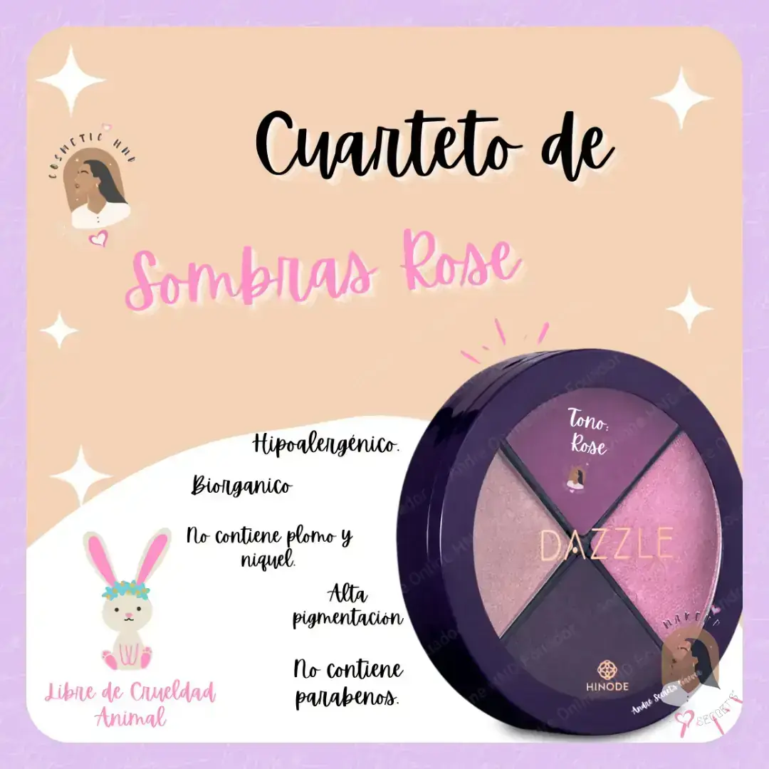 😘CUARTETO DE SOMBRAS ROSE DAZZLE😘 