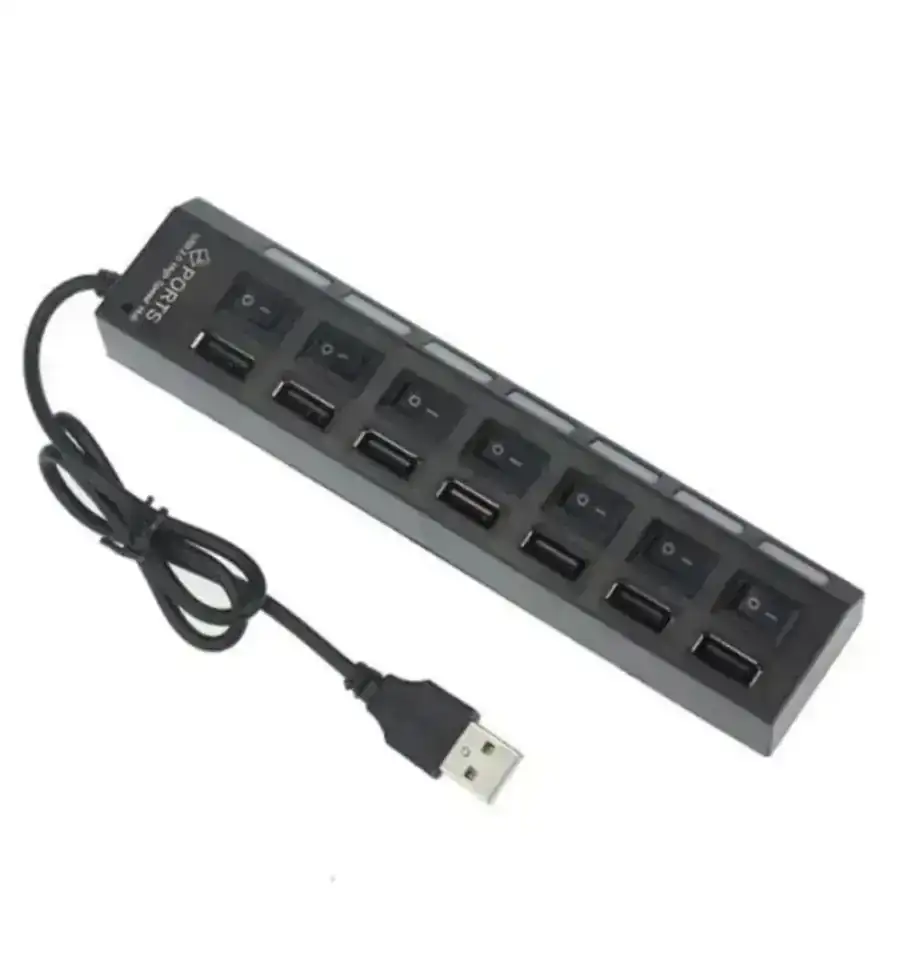 Cargador/Lectura y Transferencia 7 Puertos USB 2