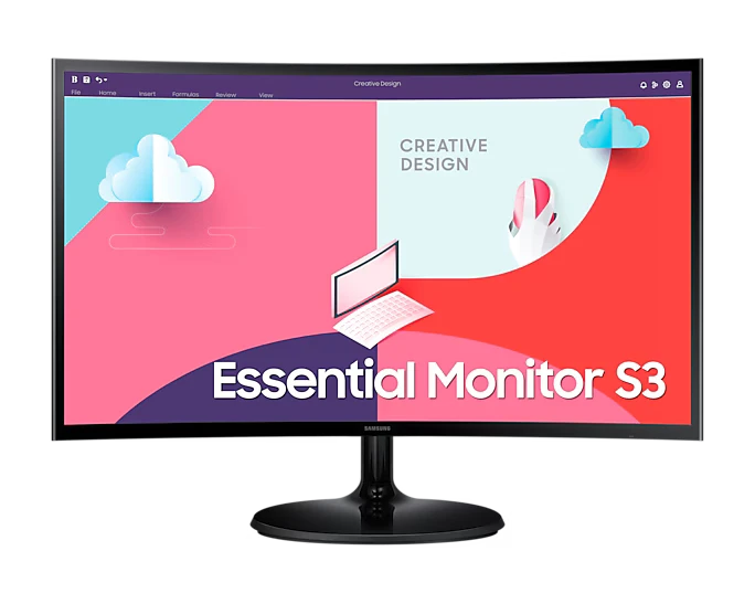Monitor de ordenador curvo 27"  SAMSUNG Essential S3  6