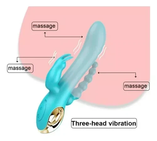 Vibrador De 10 Frecuencias Triple Lilo 2