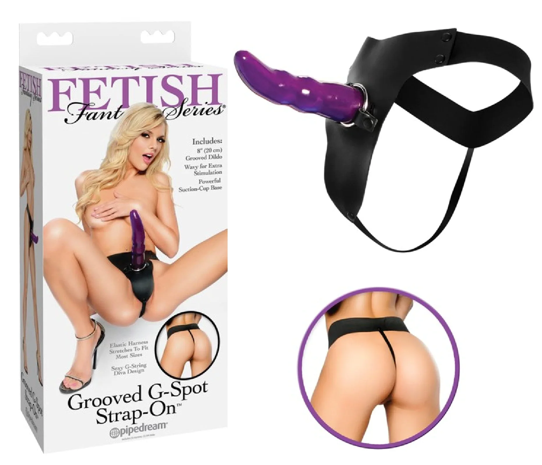 Fetish Grooved G-spot Strap- On