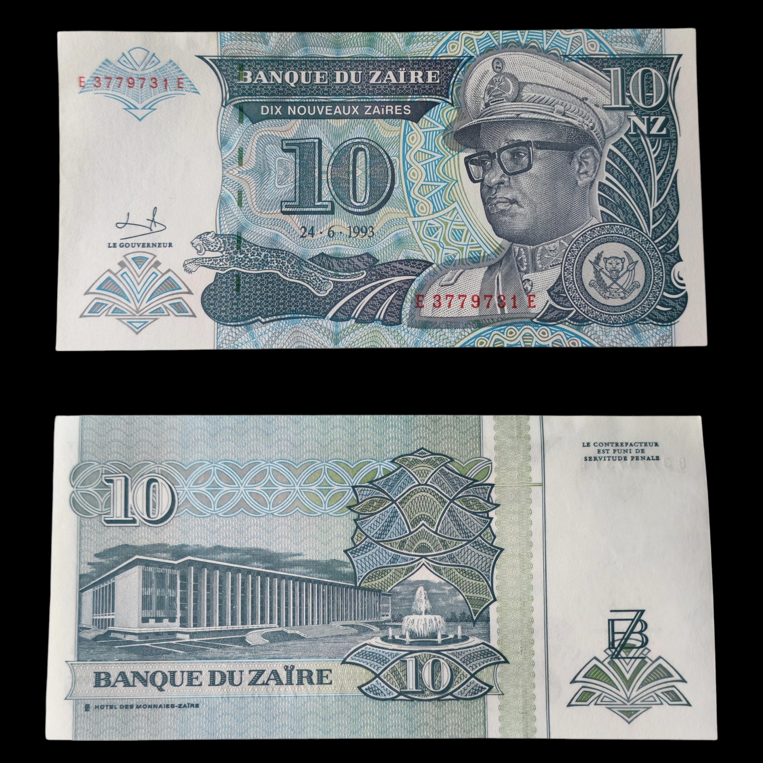 ° Zaire 10 makuta UNC