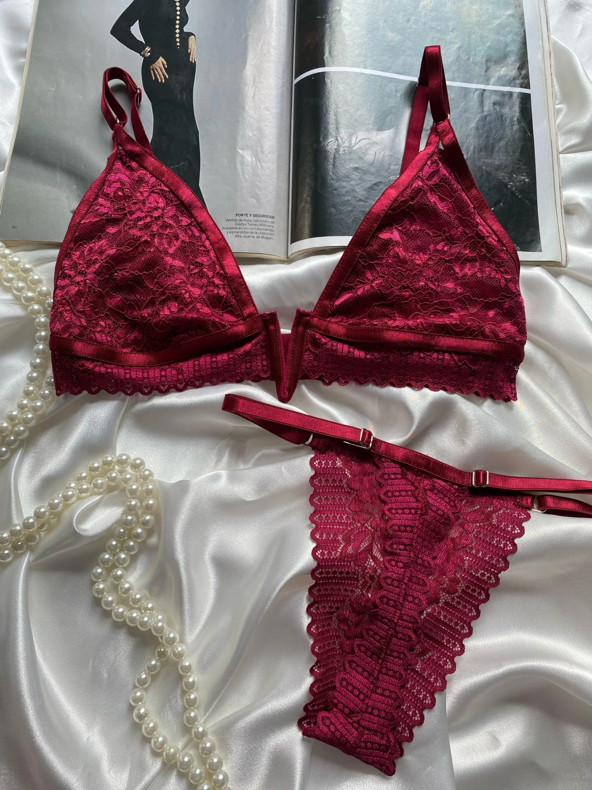 Set Venus Vinotinto, tallas S/M 2