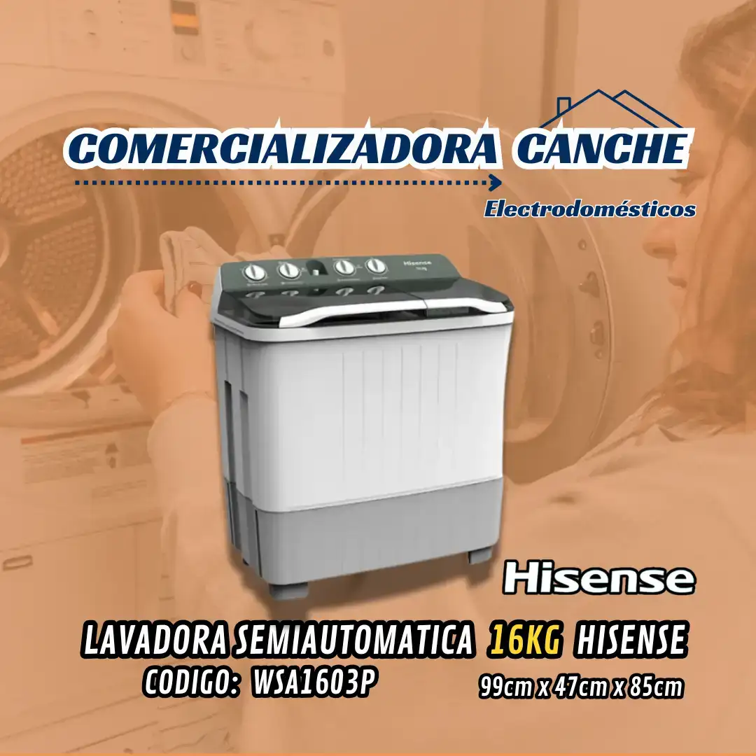 LAVADORA 16KG HISENSE