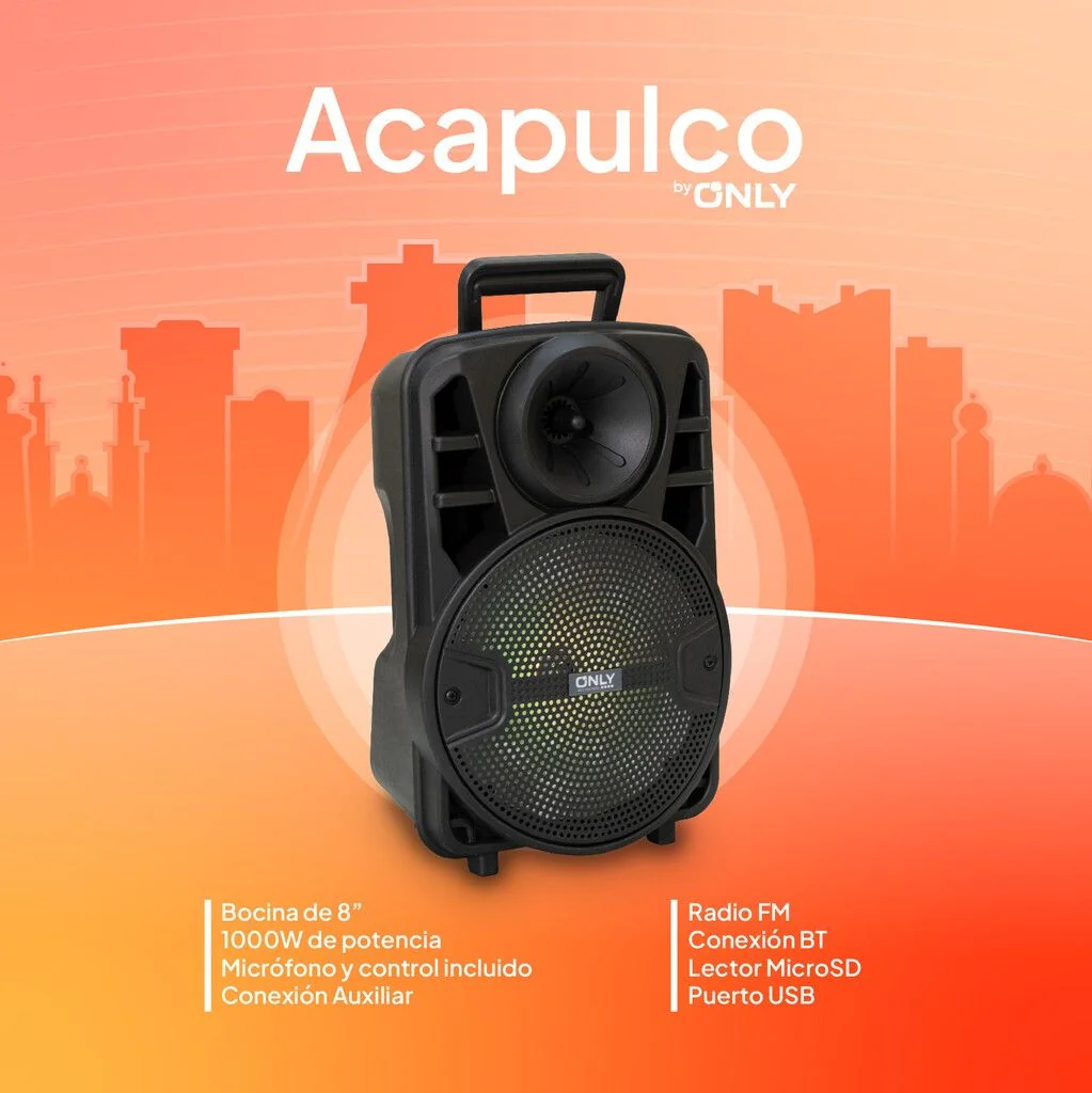 Parlante only Acapulco bocina de 8