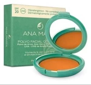 anamaria polvo compacto de arroz tono marron