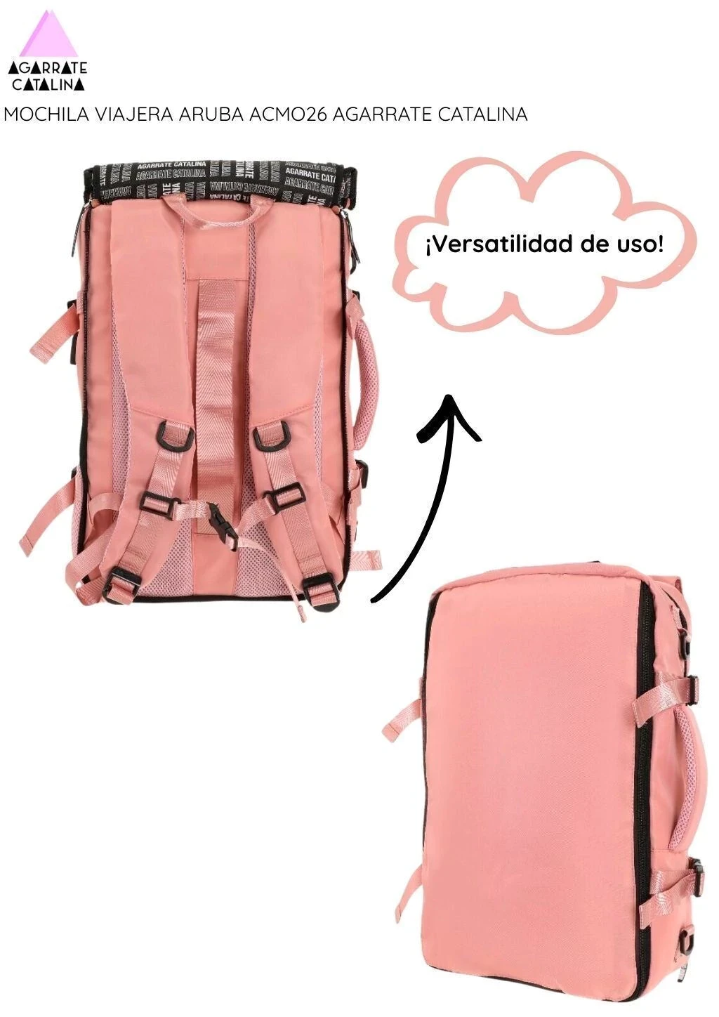 MOCHILA CARRY ON AGARRATE CATALINA  3