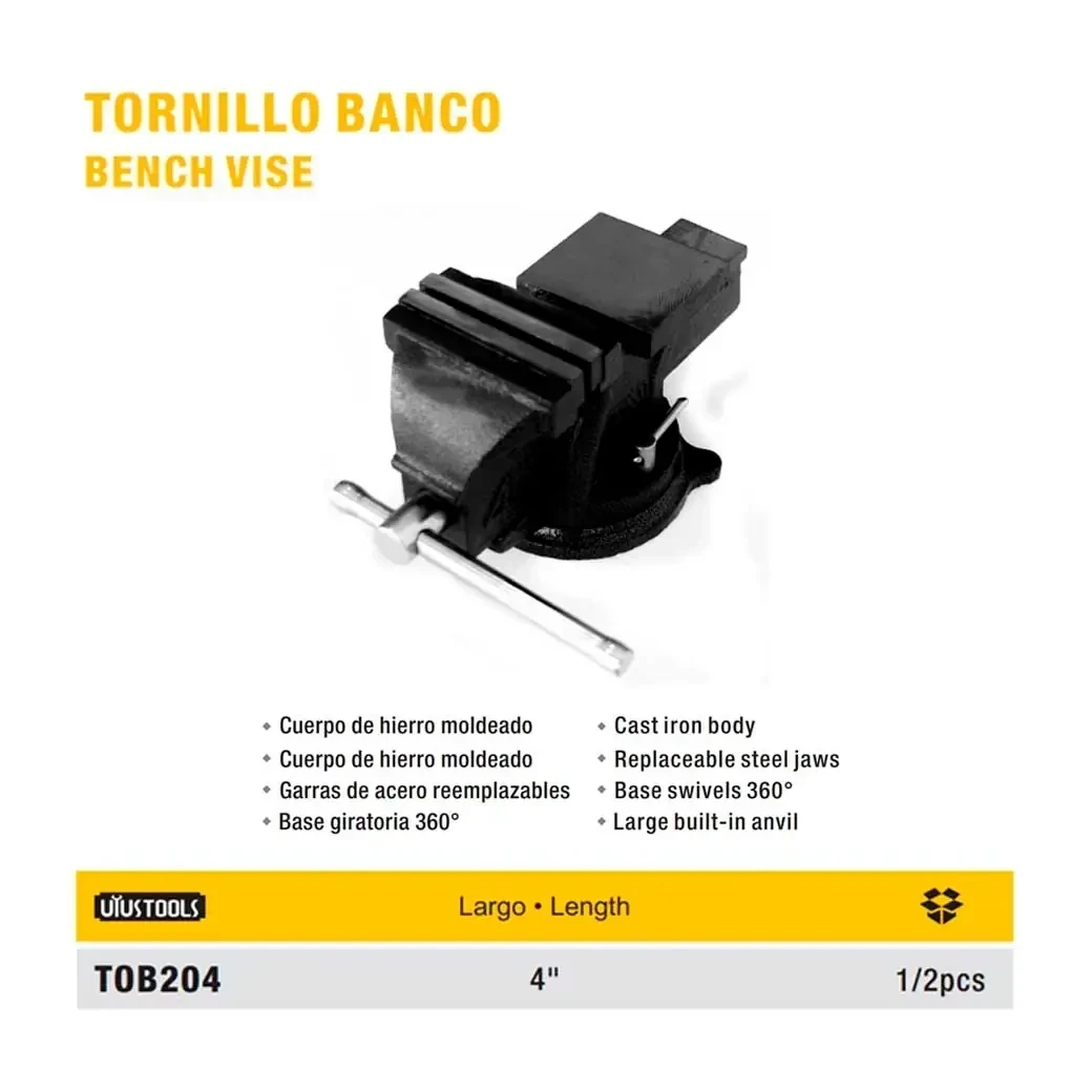PRENSA DE MESA MECANICO UYUST 4" x 1000 mm