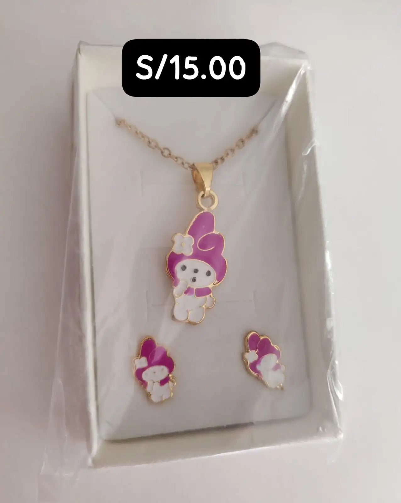 Aretes +cadena 