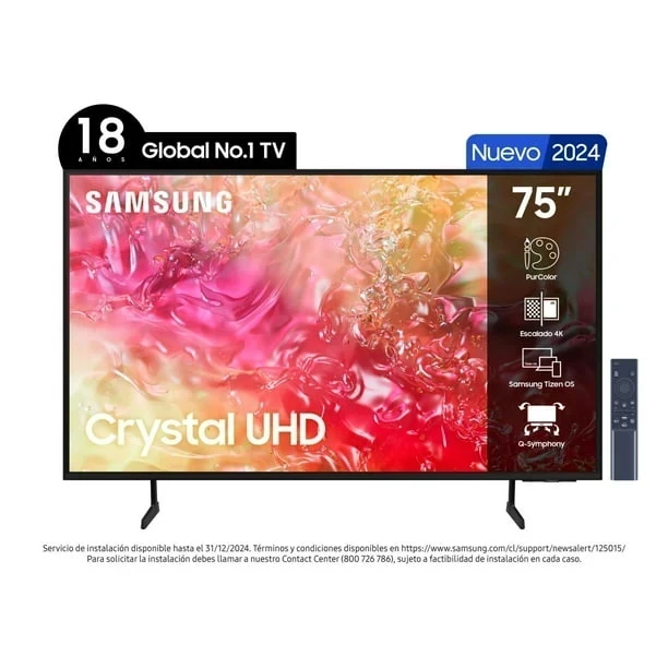 Smart TV UHD 4K Samsung 75" 