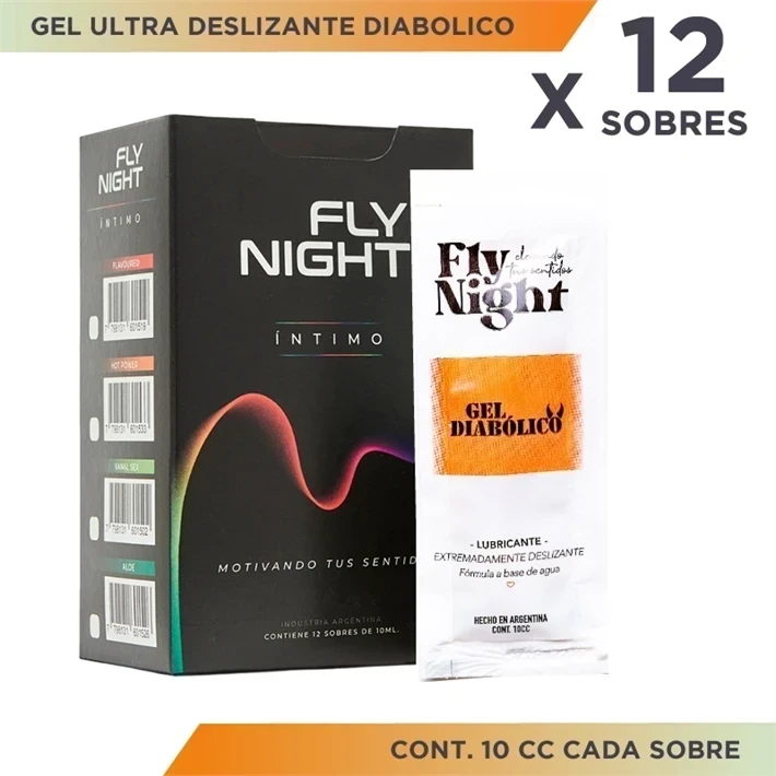 Gel intimo ultra deslizante diabolico 10cc x 12 Unid