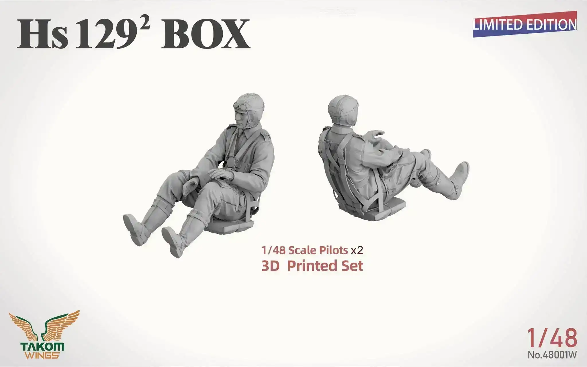 1/48 Henschel Hs129 Box (TKO48001 + TKO48002 + Panther A & Pilot Figure) Limited Edition 3