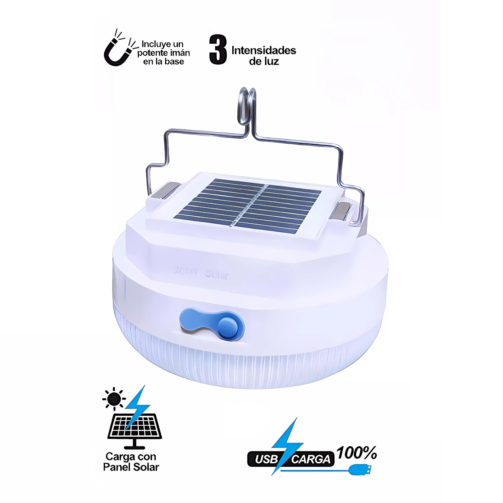 FOCO RECARGABLE/SOLAR PORTATIL