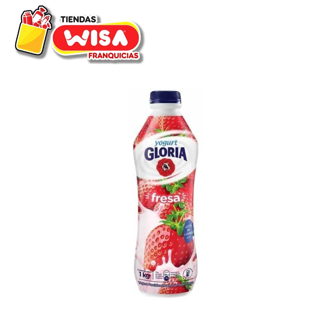 Yogurt Gloria Fresa 1 L