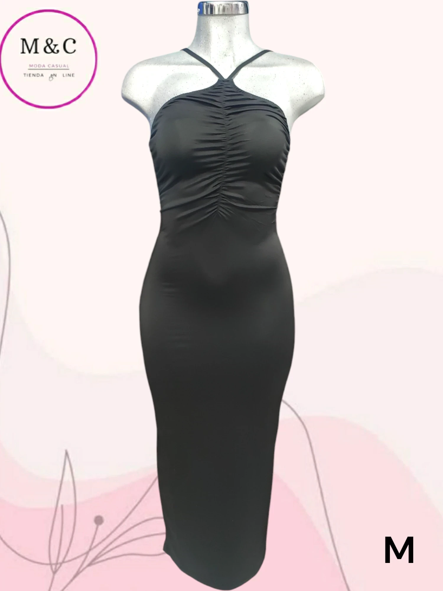 vestido T-M largo