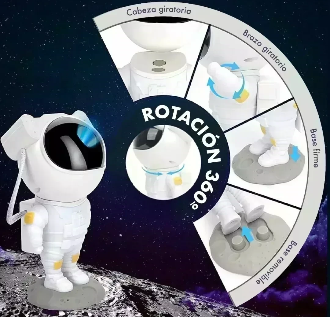 LAMPARA LUZ PROYECTOR ASTRONAUTA 3