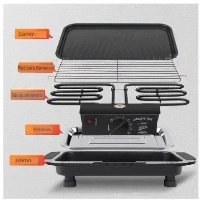 Parrilla eléctrica sin humo para asados 4