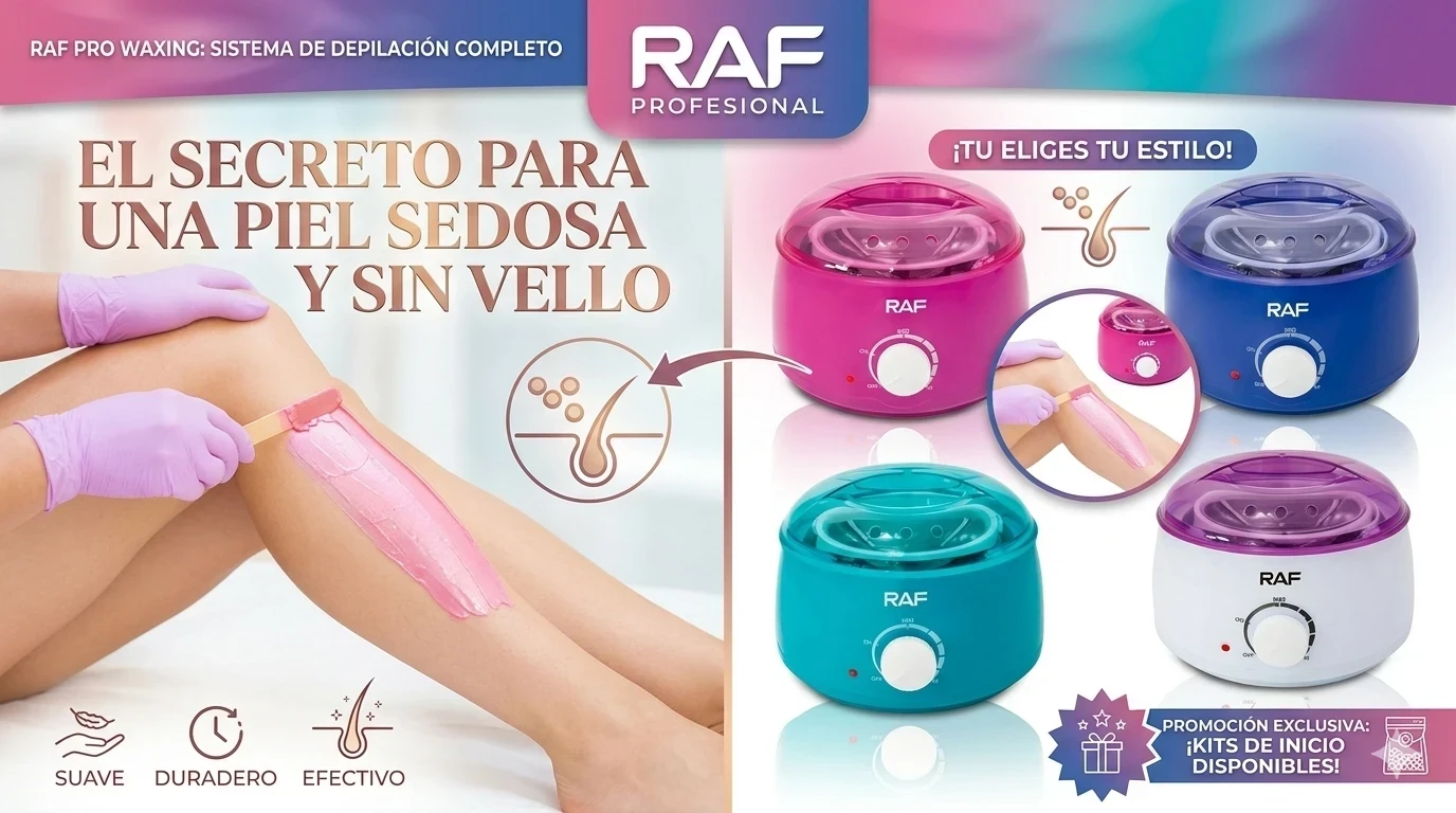 🧖‍♀️ olla cera depiladora RAF R.438 es ligero, potente y súper estético 2