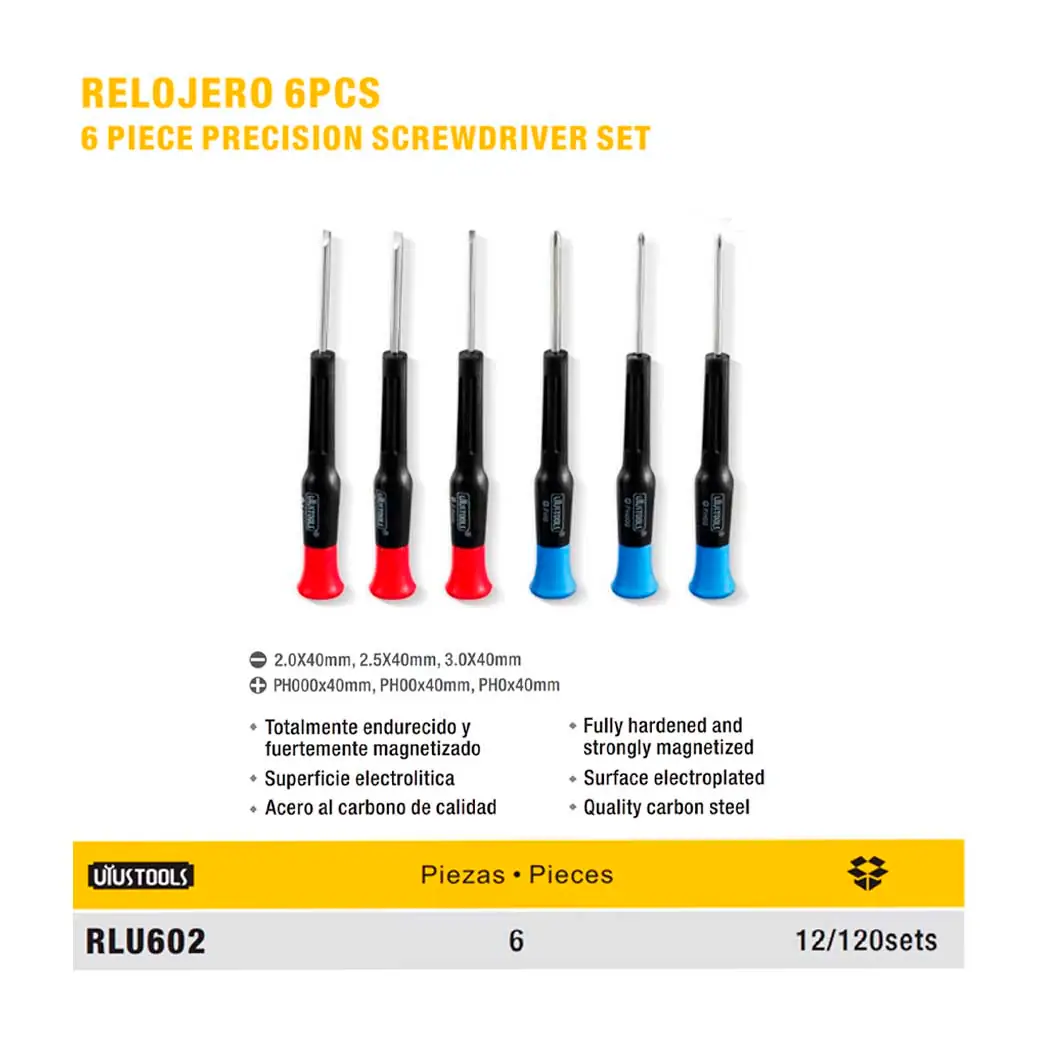 DESTORN RELOJERO UYUST M/PLAST 6 PZS