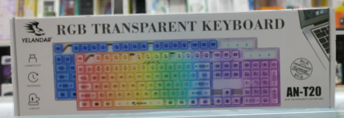 Teclado RGB Transparente T20 2