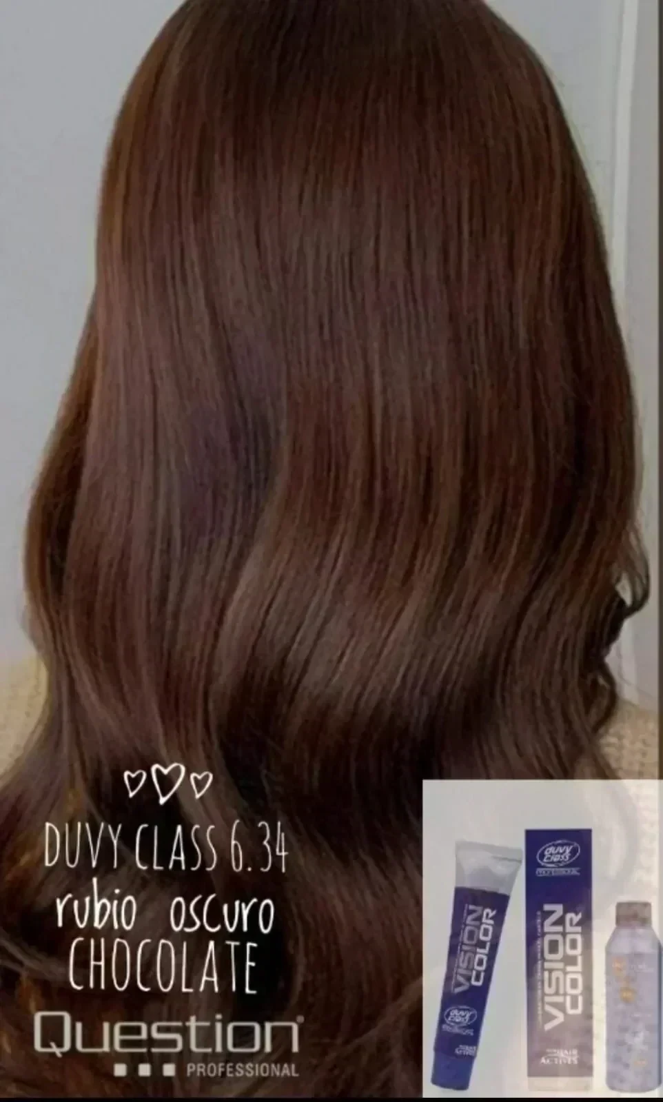 duvy class tinte 6.34 rubio oscuro chocolate