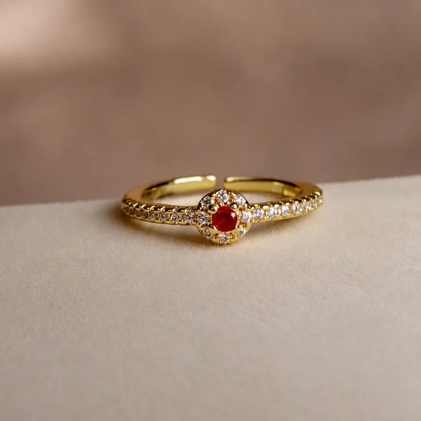 Anillo compromiso rosa