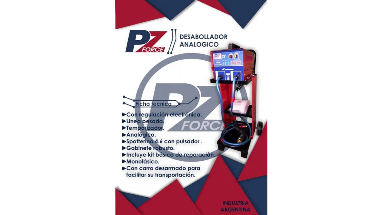 Saca bollo análoga Pz force con carro desarmable