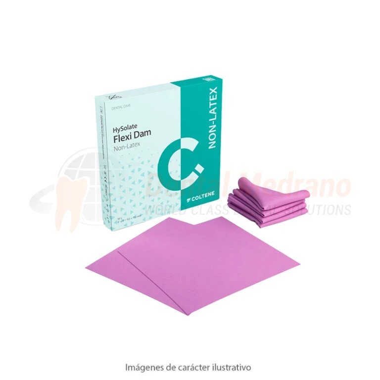 GOMA DIQUE FLEXIDAM 6×6 NO-LATEX x30 X UN - COLTENE