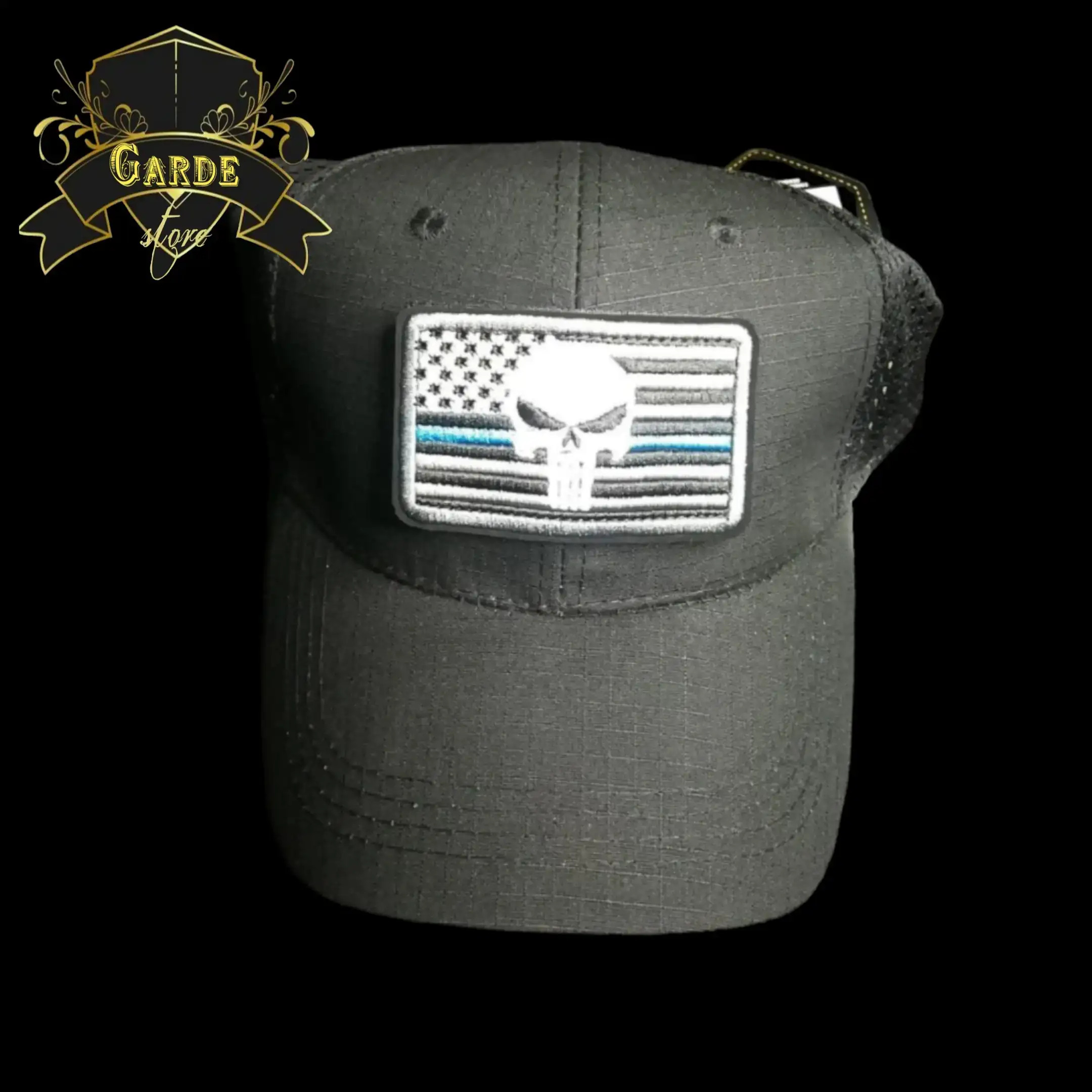 Gorra táctica + parche bordado. 