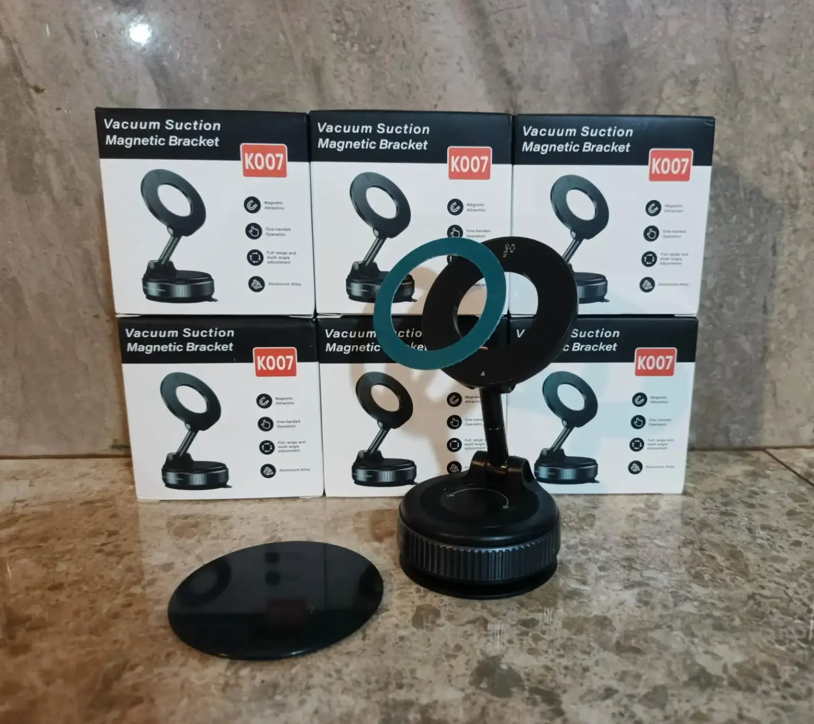 Soporte para teléfonos móvil metálico giratorio 380°