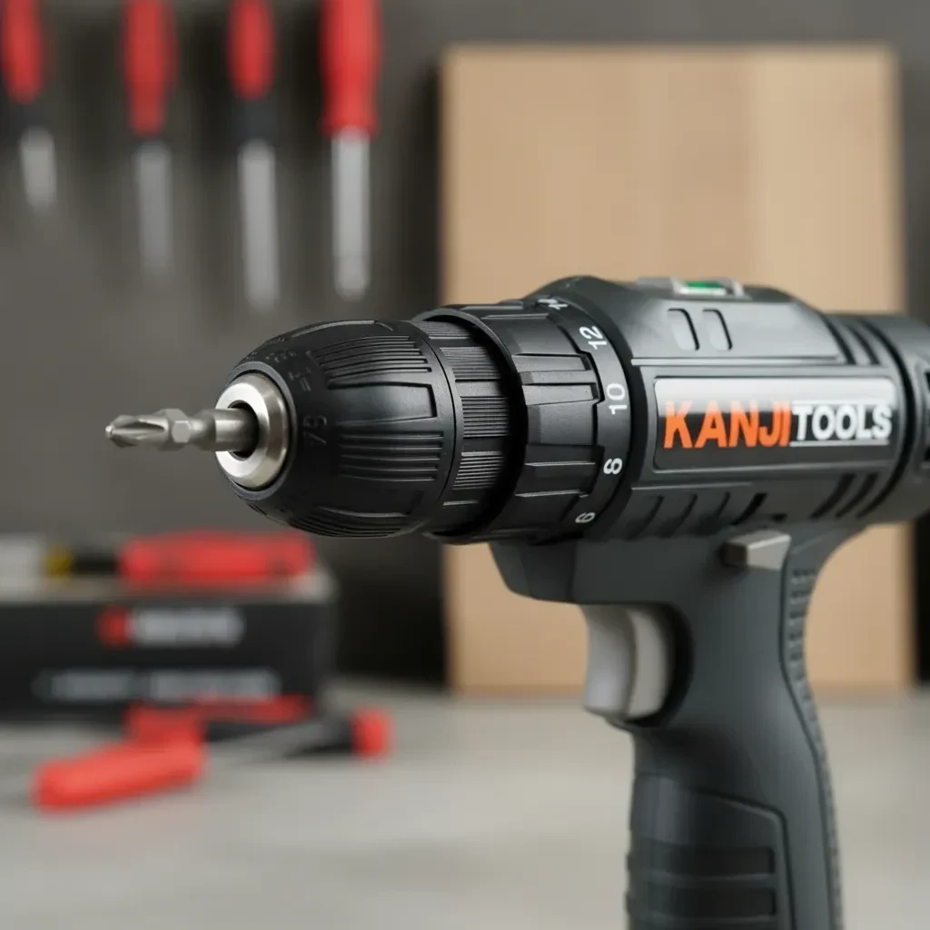 Atornillador Inalambrico Kanji Tools 12v Kit-at121pb Negro