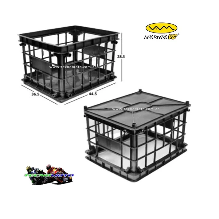 CANASTO PLASTICO ENCASTRABLE 36.5-44.5-28.5 -50068