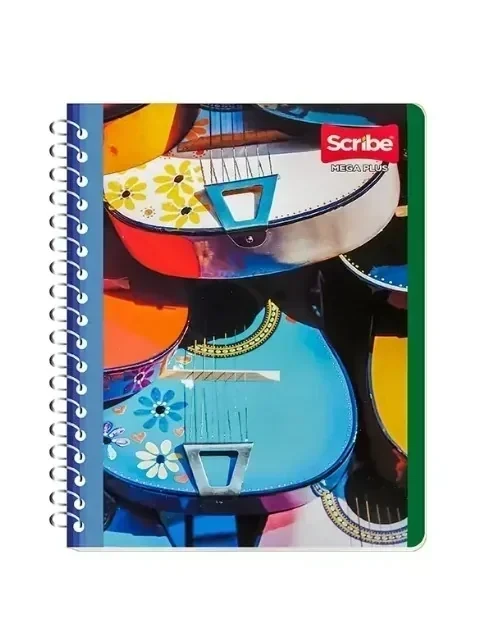 Cuaderno francesa blanco mega 100 hojas espiral