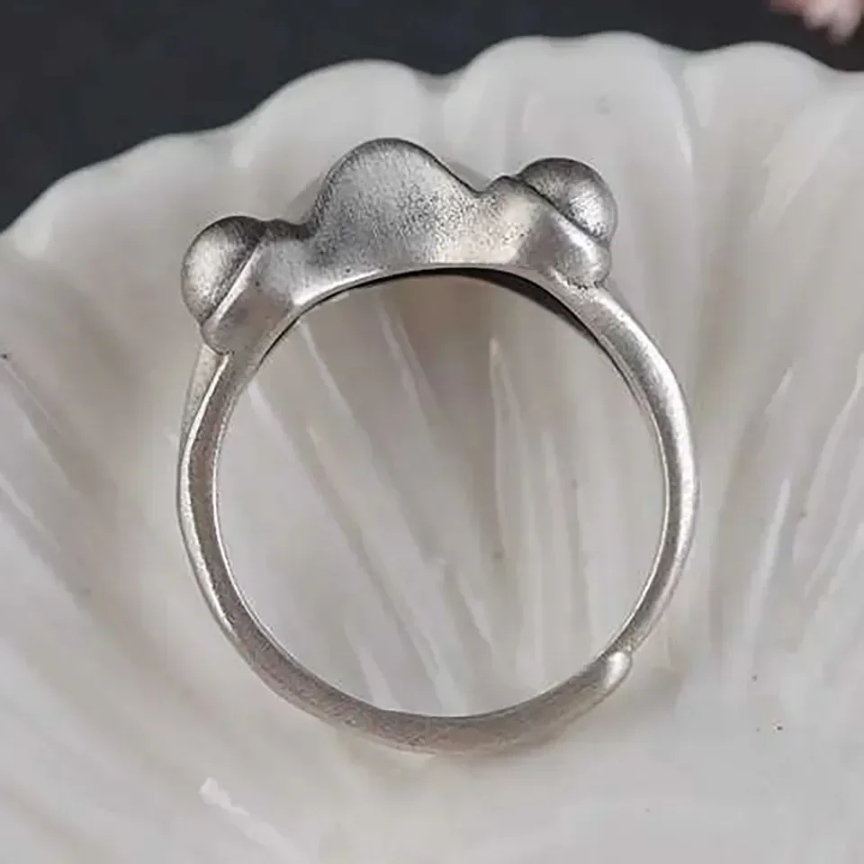ANILLO RANA PLATEADA  6